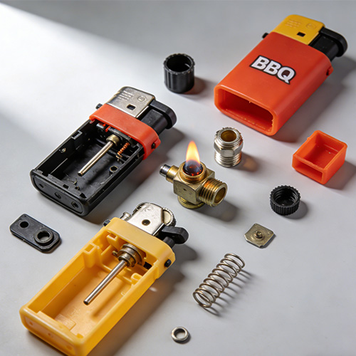 การปั้นชิ้นส่วนอะไหล่ไฟแช็กพลาสติกบาร์บีคิว