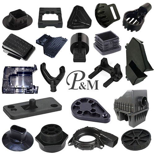 การฉีดขึ้นรูปพีวีซีสีดำ