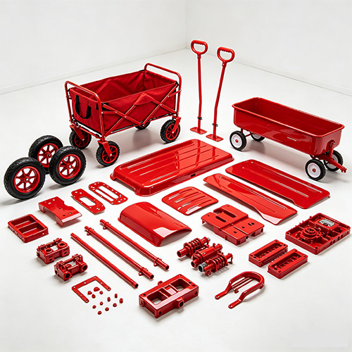 การปั้นชิ้นส่วน Red Wagon แบบกำหนดเอง