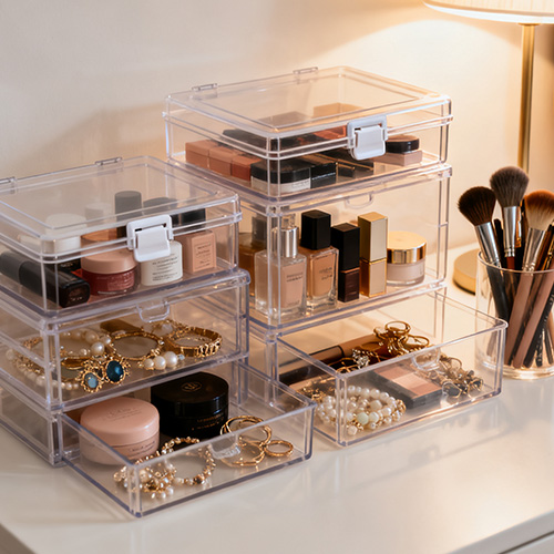 บริการฉีดขึ้นรูป กล่องเก็บของแบบใส