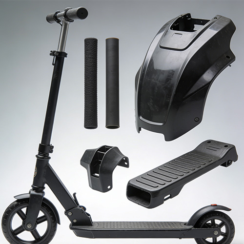 การปั้นชิ้นส่วนพลาสติกสกู๊ตเตอร์